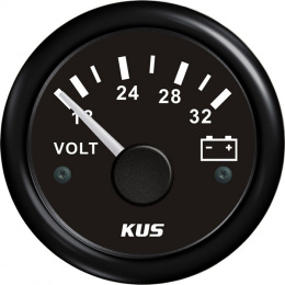 Вольтметр аналоговый 18-32 вольт BB черн/черн KUS (KY13201)